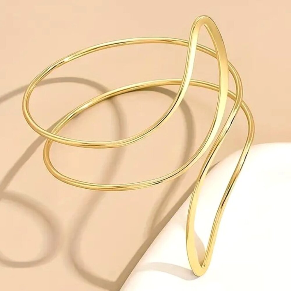 Upper Arm Cuff Bracelet Boho Hippie Armlet Greek Gpddess Simple Egyptian Unique - Picture 2 of 3